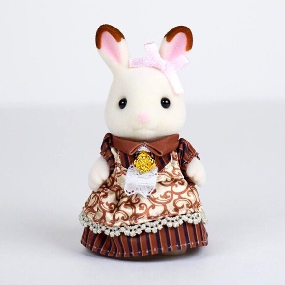 Calico Critters Sylvanian Families C-74 Chocolate Rabbit Sister - Anniversary‎ - Picture 2 of 7